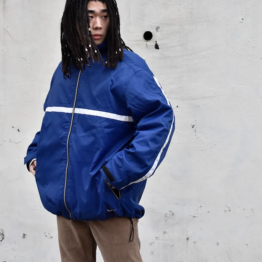 90's NIKE フルジップ ナイロンジャケット フリースライナー 231228