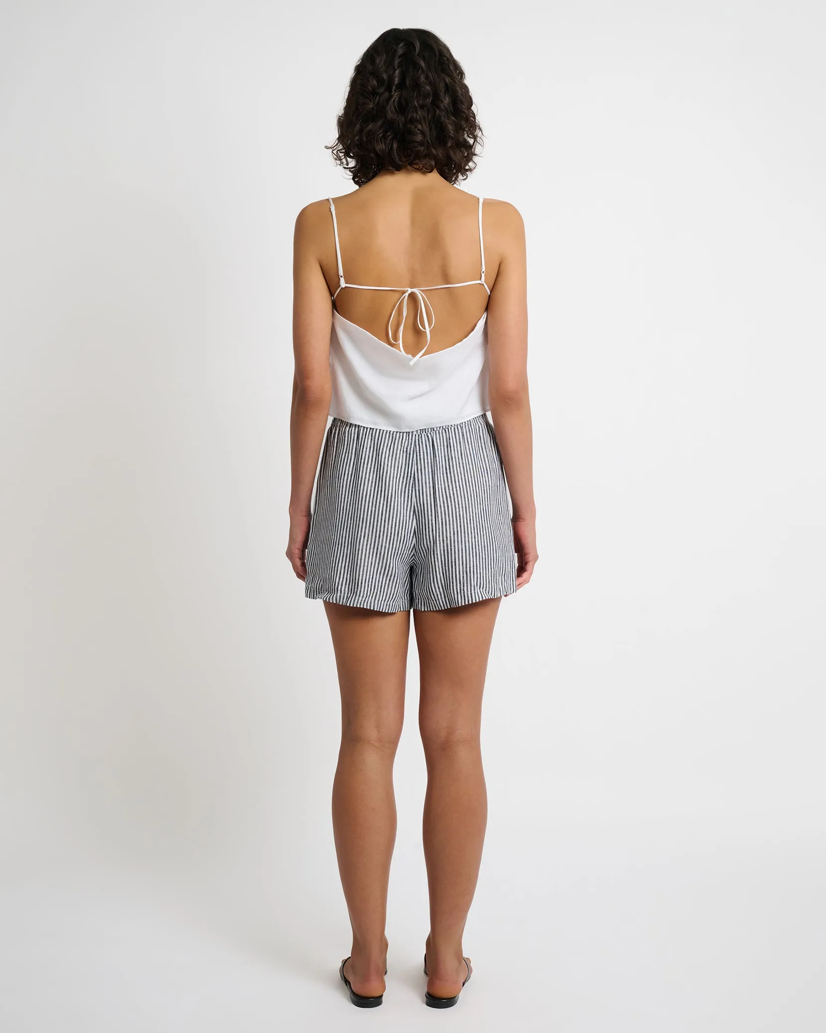 Air Linen Square Neck Tank Top