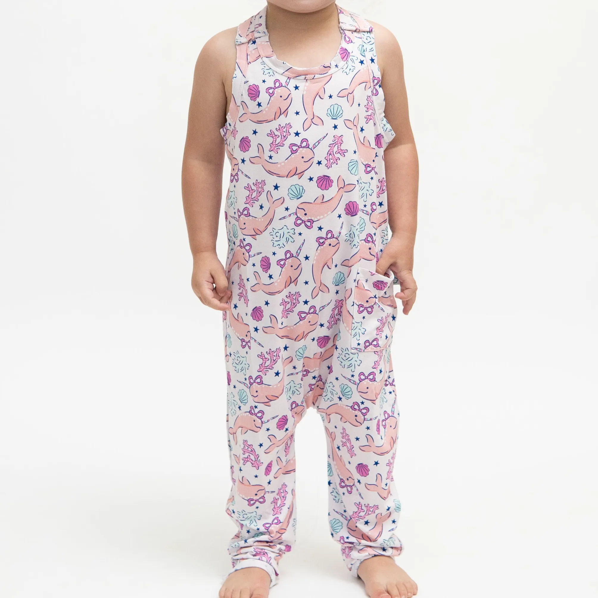 Arctic Princess Racerback Pocket Romper