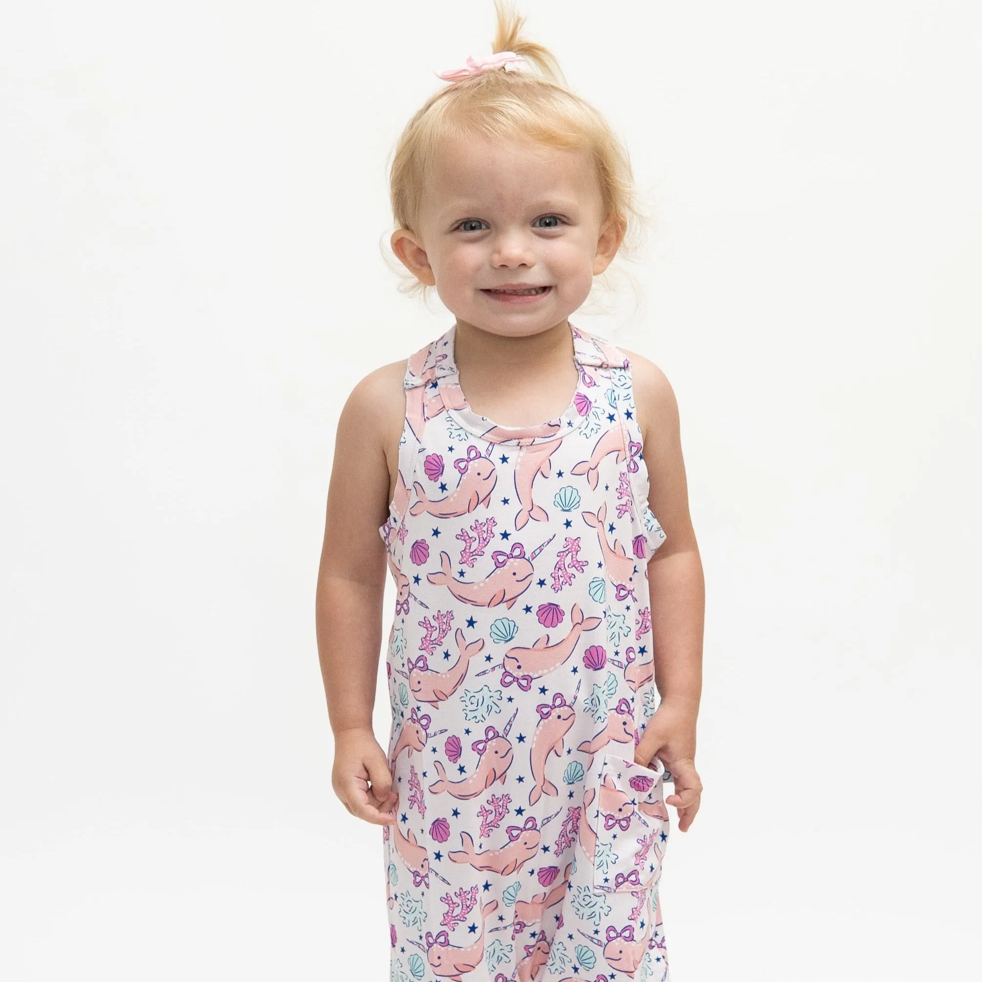Arctic Princess Racerback Pocket Romper