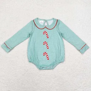 Baby Infant Boys Rompers Christmas Candy Cane Long Sleeve Rompers LR1519