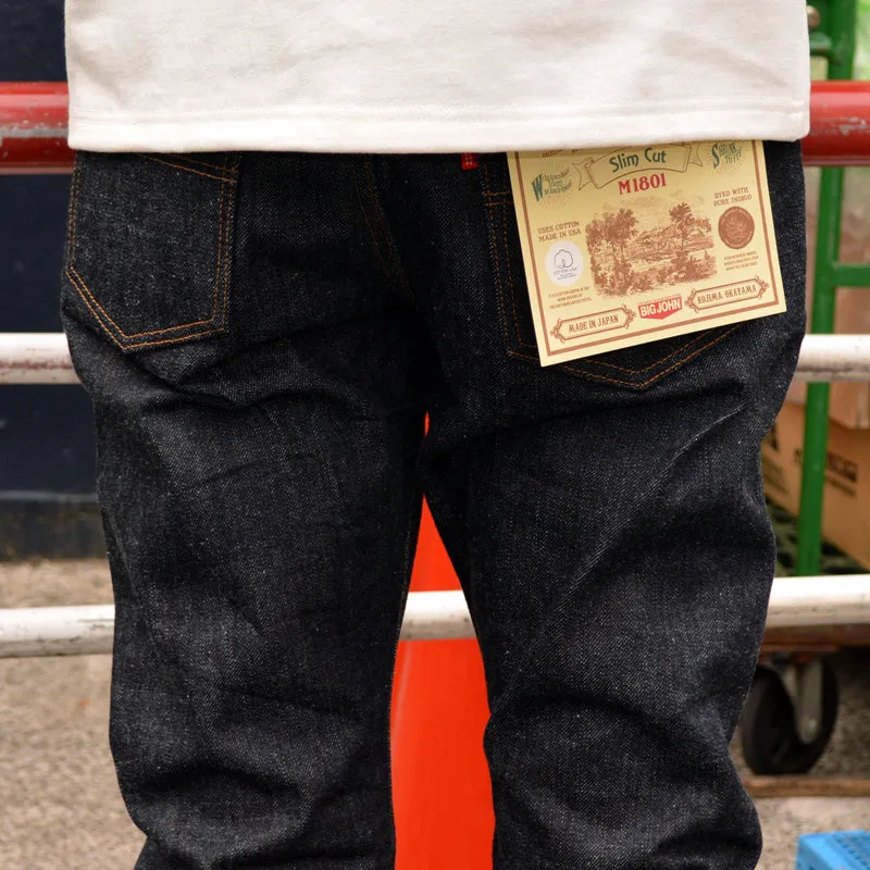 BIG JOHN "M1801" 17oz HEAVY GAUGE SLIM JEANS