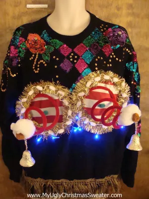 Bling Alert Amazing Ugly Xmas Naughty Sweater Funny Gift