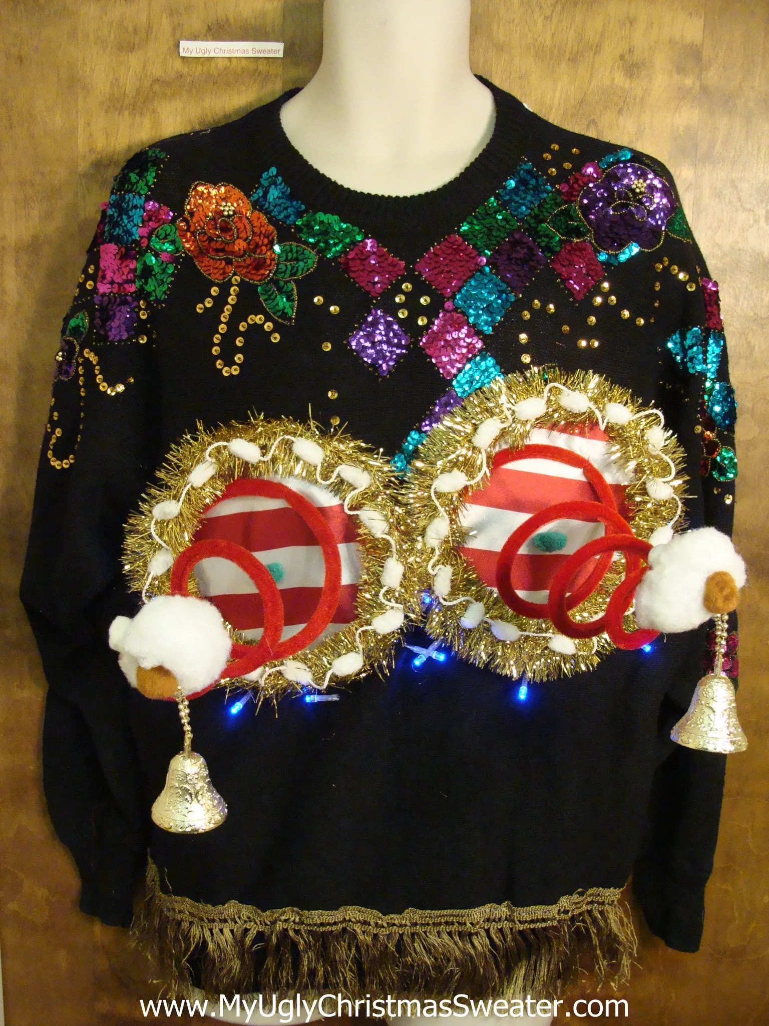 Bling Alert Amazing Ugly Xmas Naughty Sweater Funny Gift