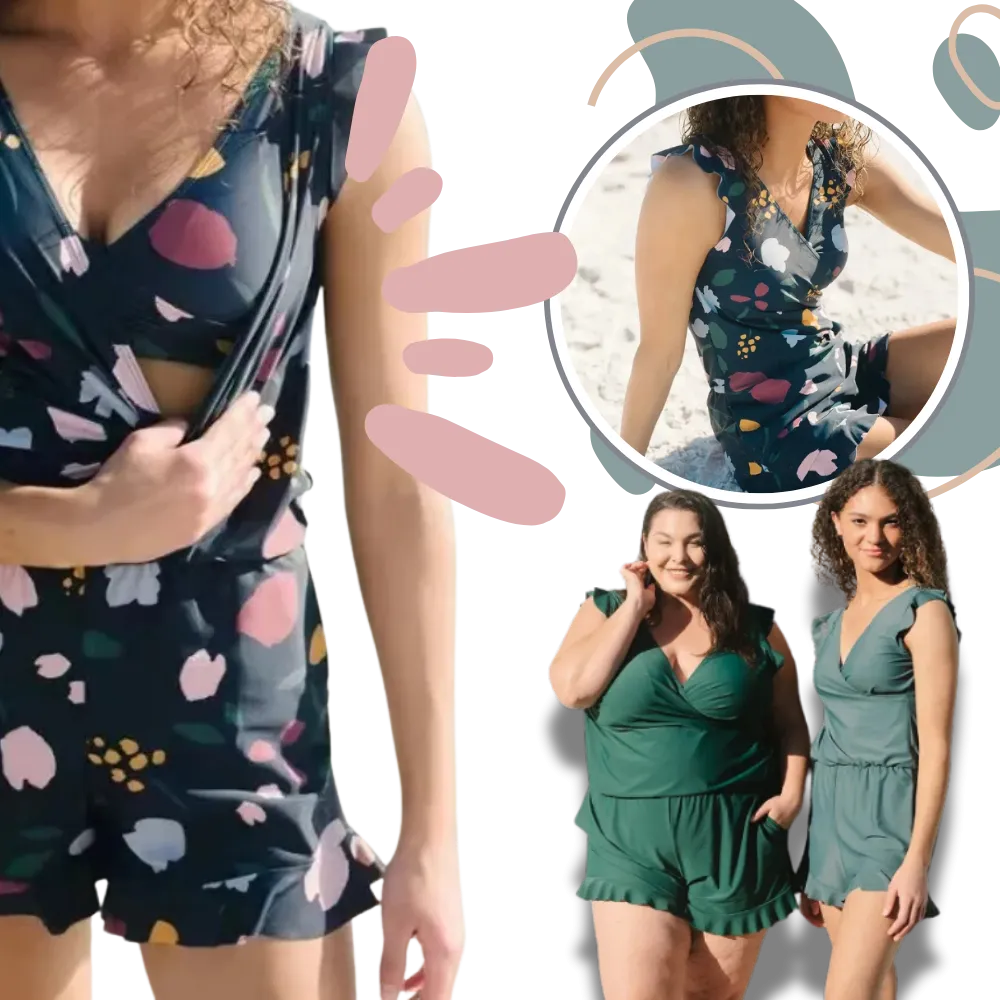 Built In Bra Swim Romper