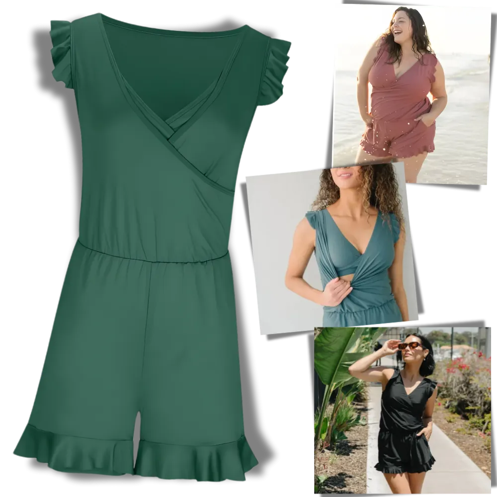 Built In Bra Swim Romper