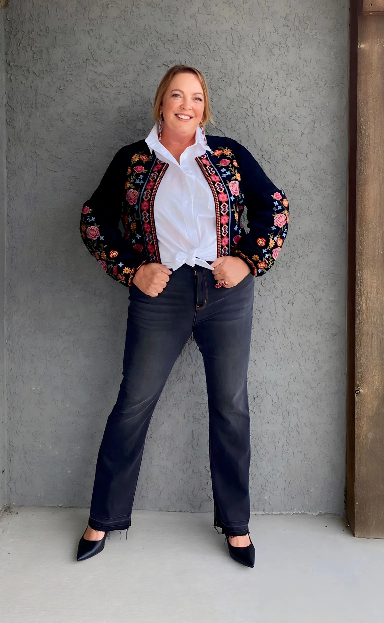 Cameron Floral Embroidered Jacket