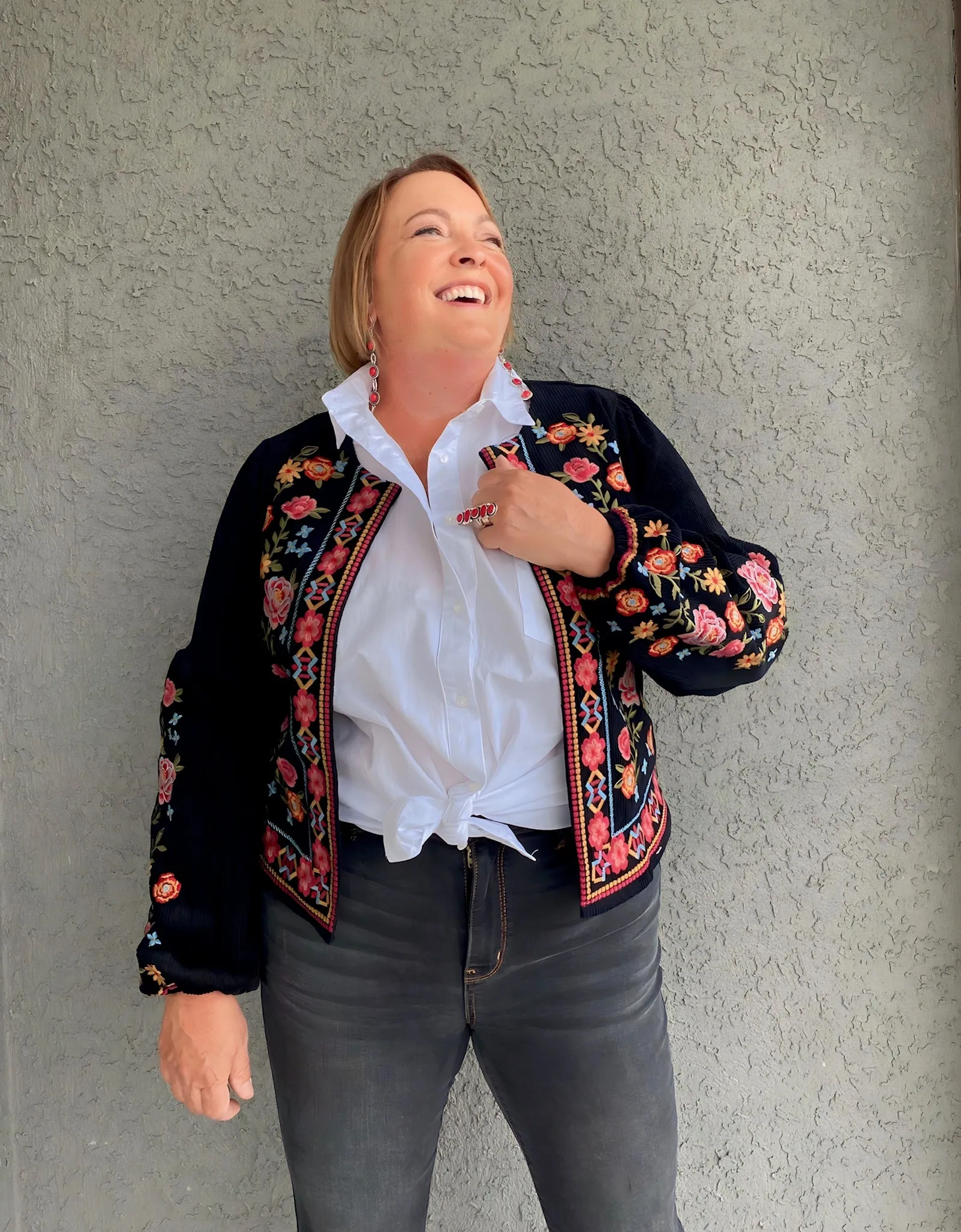 Cameron Floral Embroidered Jacket