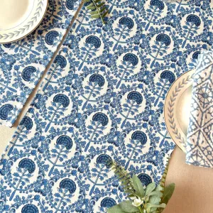 Carolina Blue Table Runner | Stunning Pattern | Floral Print | 14x72 Inches