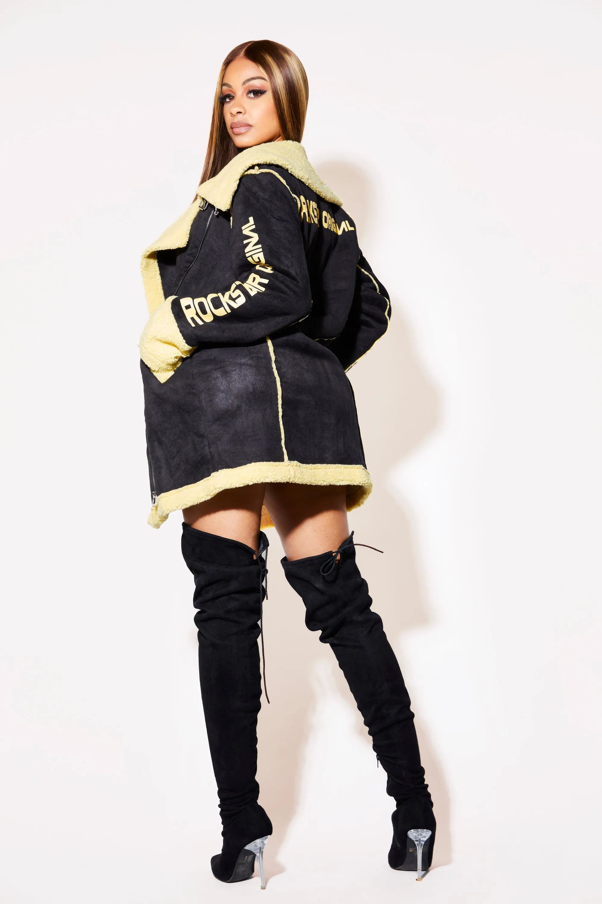 Charlotte Jacket - Black/Yellow