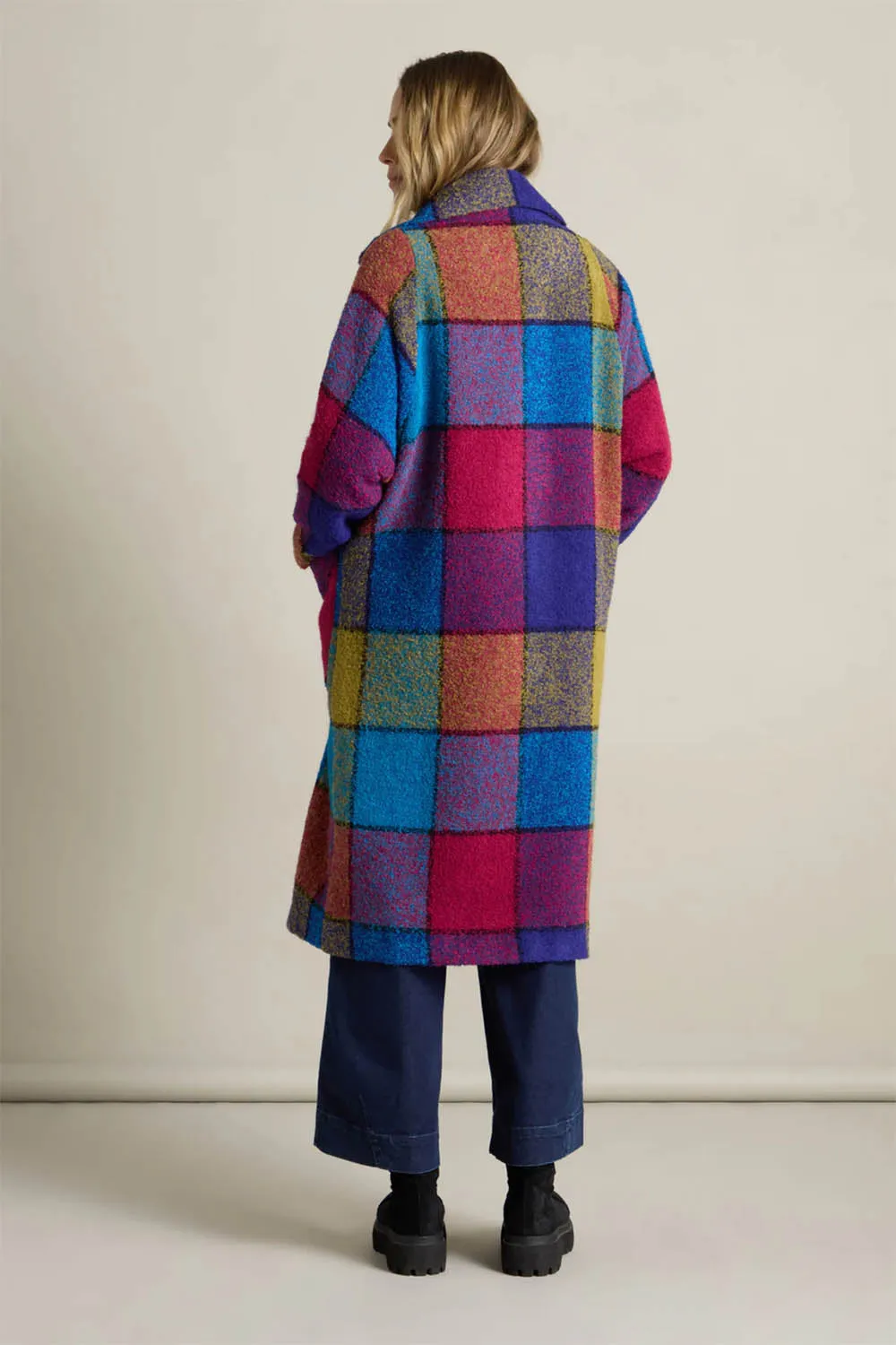 Check Wool Coat