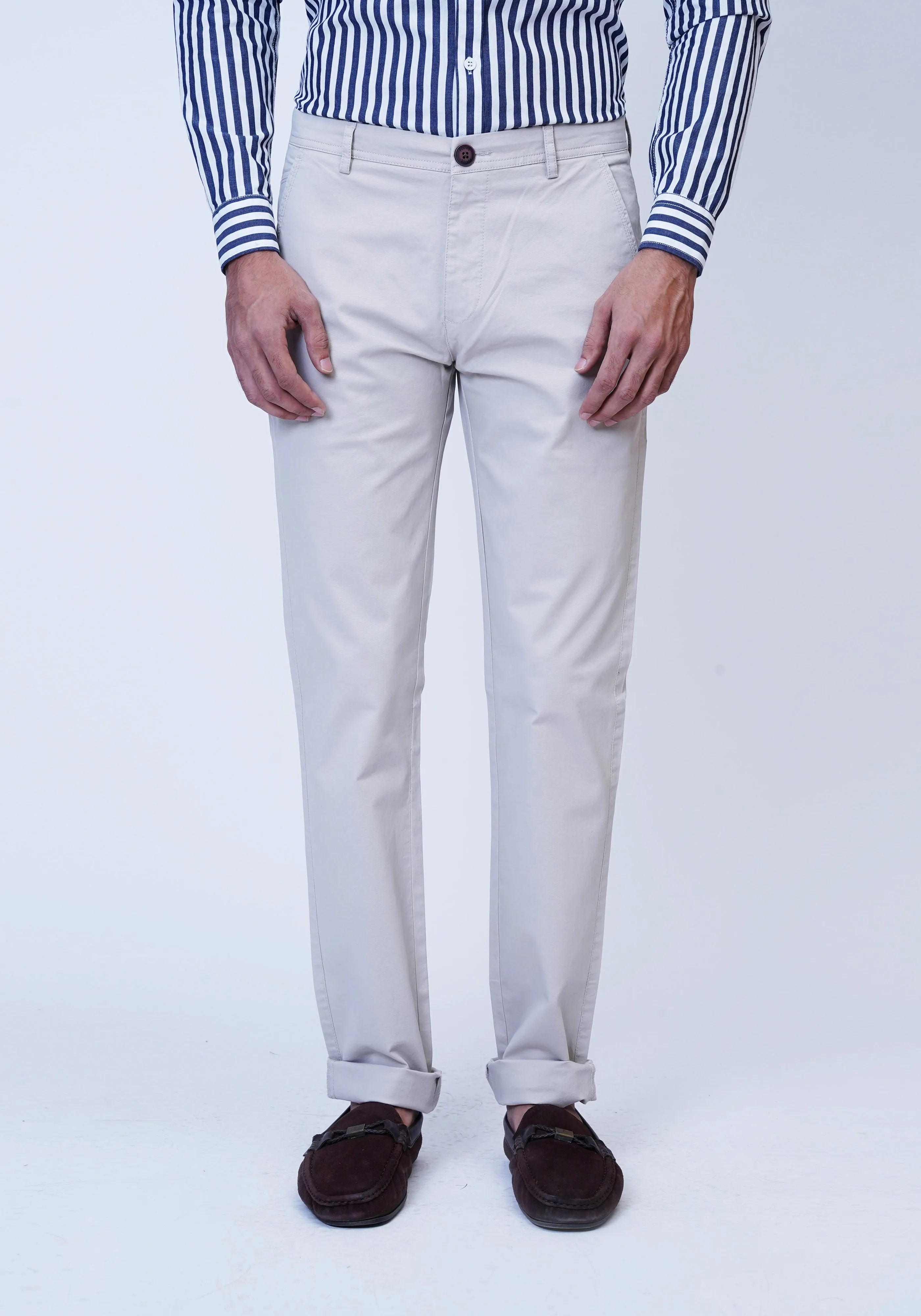 Cream Chino Pants
