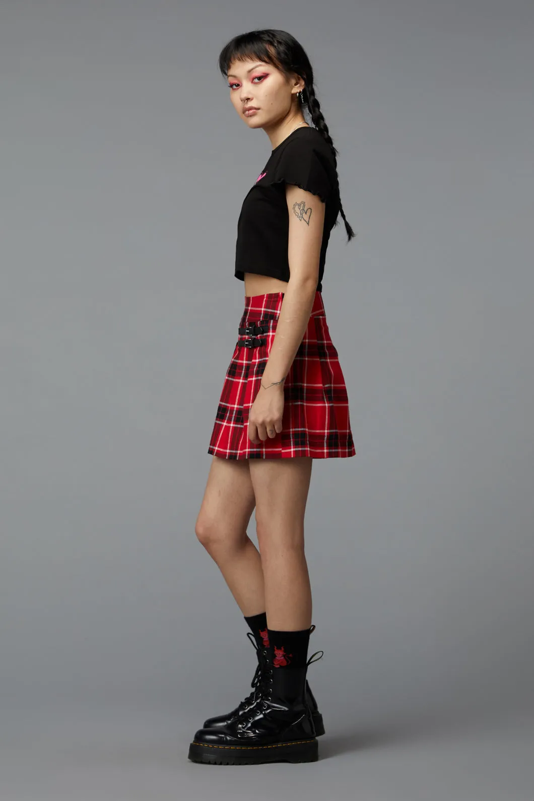 Demonic Tartan Skort