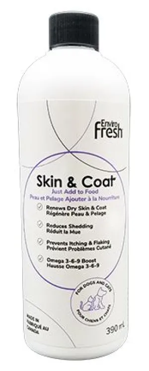 Enviro Fresh Natural Skin And Coat Food Supplement Dog 390ml
