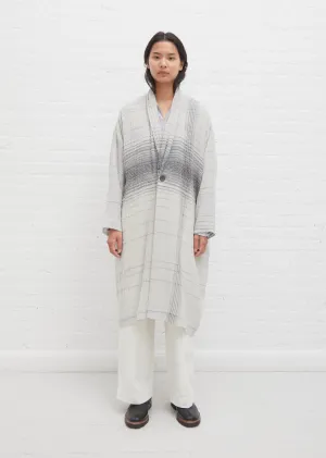 Fine Line Check Coat