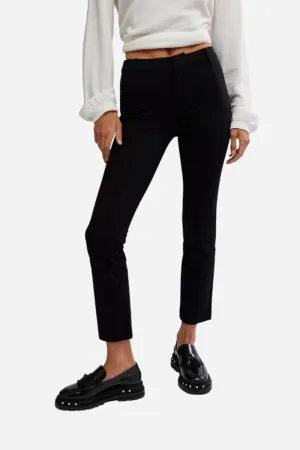 Free People Molly Slim Pant in Black