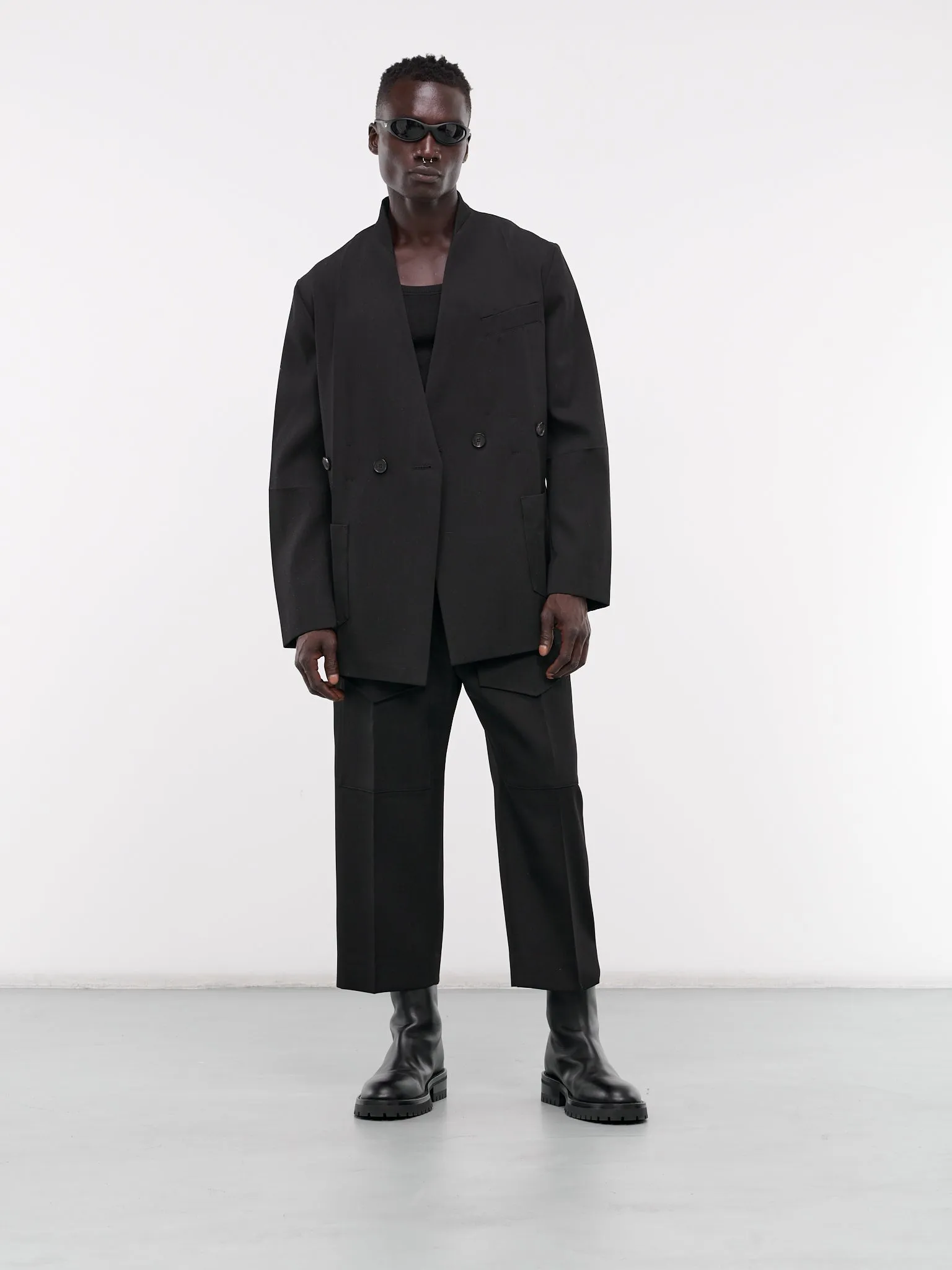 Gabardine Chino Pants (U241-P009-W028-BLACK)