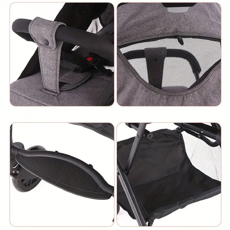 High Landscape Baby Stroller, Ultra Lightweight Trolley Type Folding Stroller.
