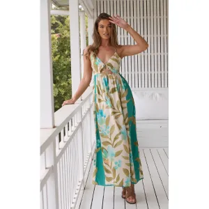 Himalayan Poppy Print Nevada Maxi Dress