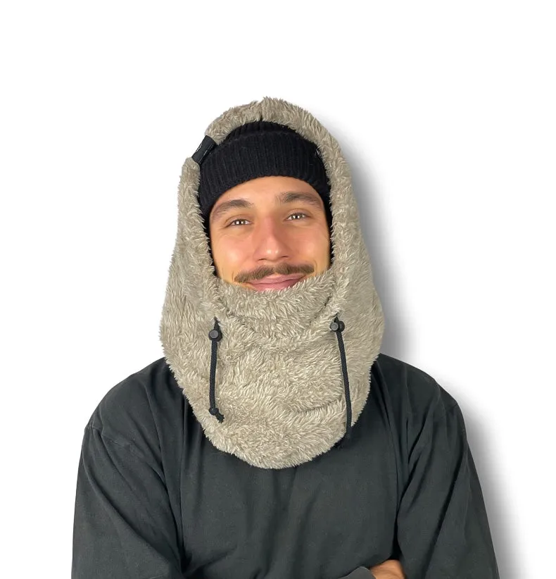 Hood Teddy beige