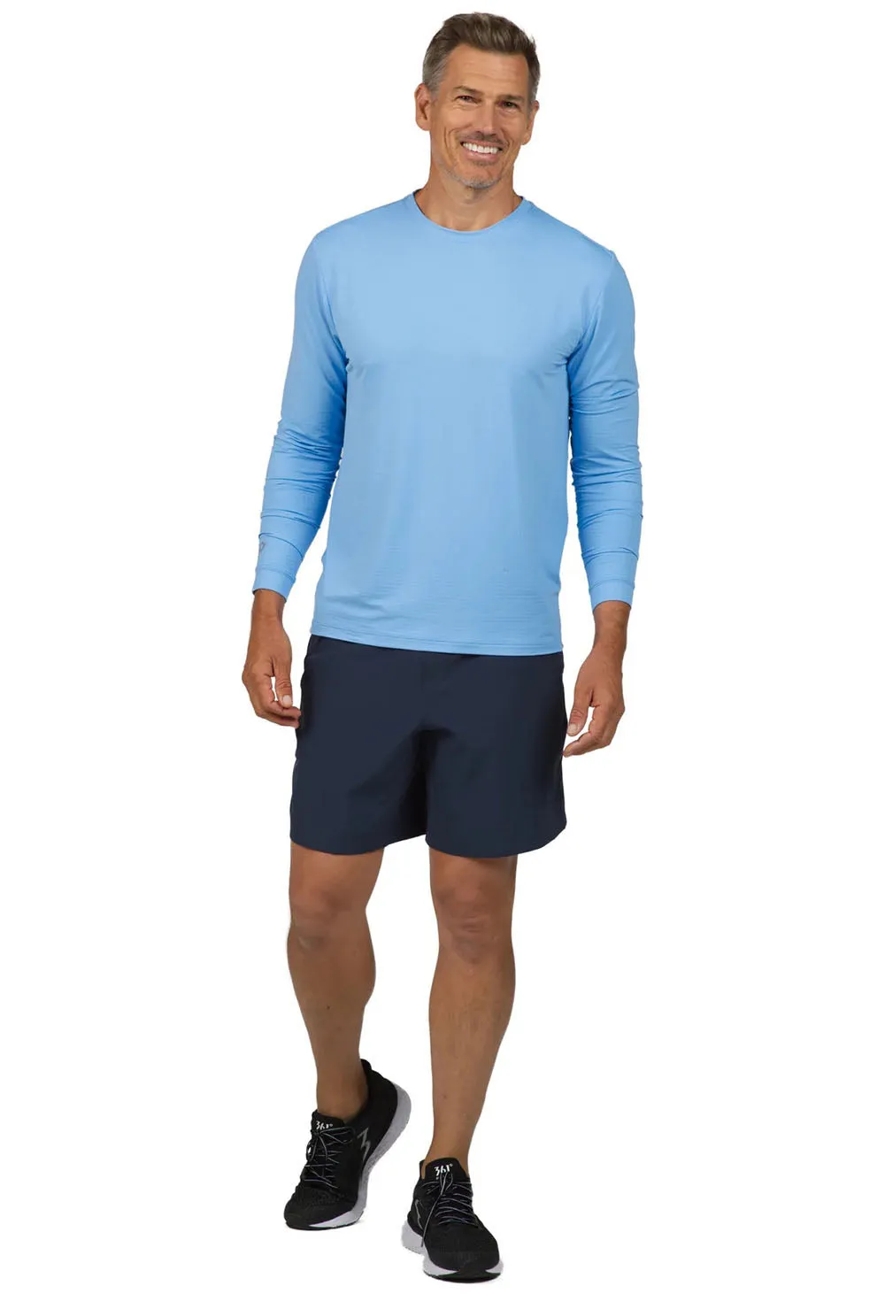IBKUL Mens Long Sleeve Crew Pullover - Peri