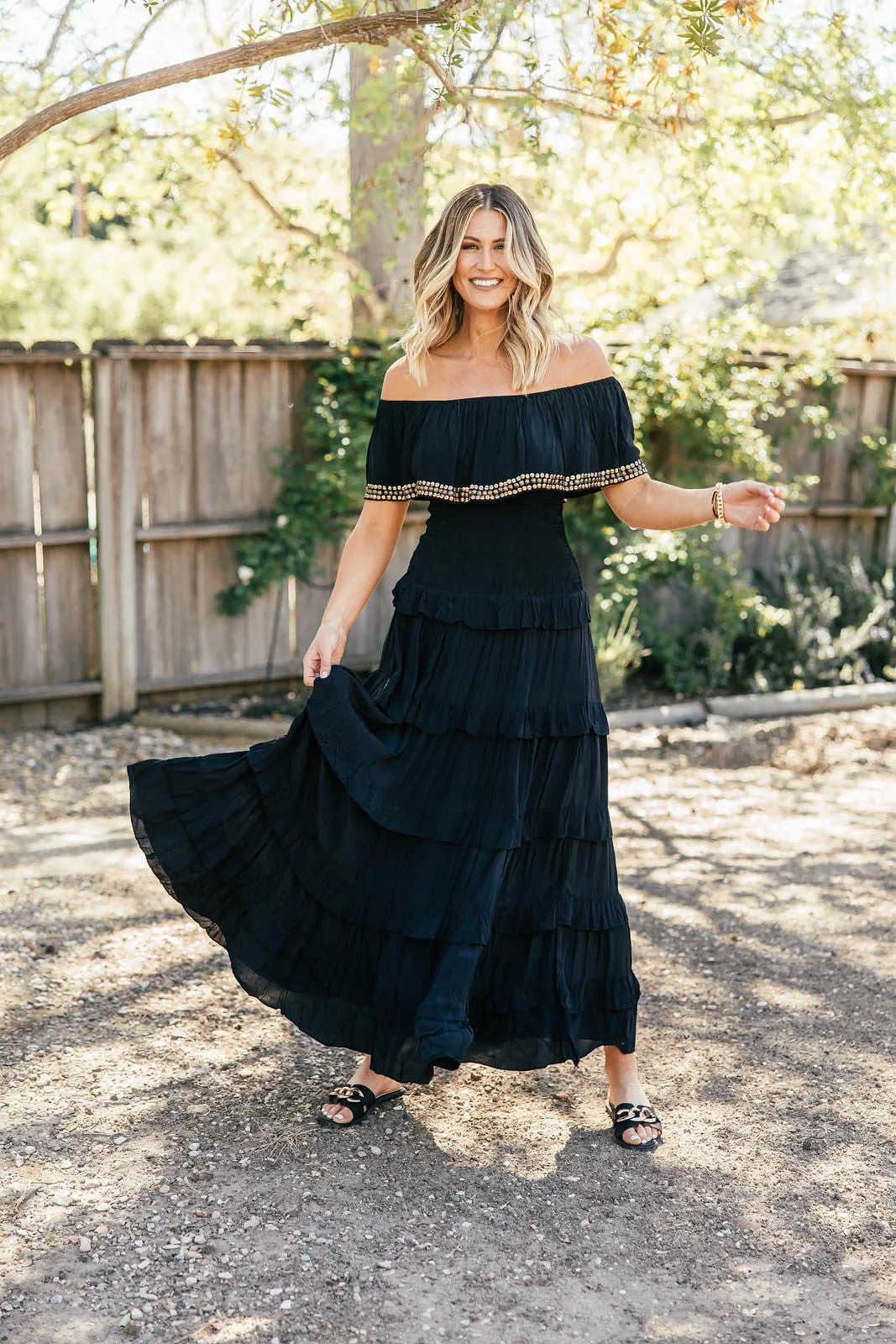 IN STOCK!! The "Tropez" Tiered Maxi Dress