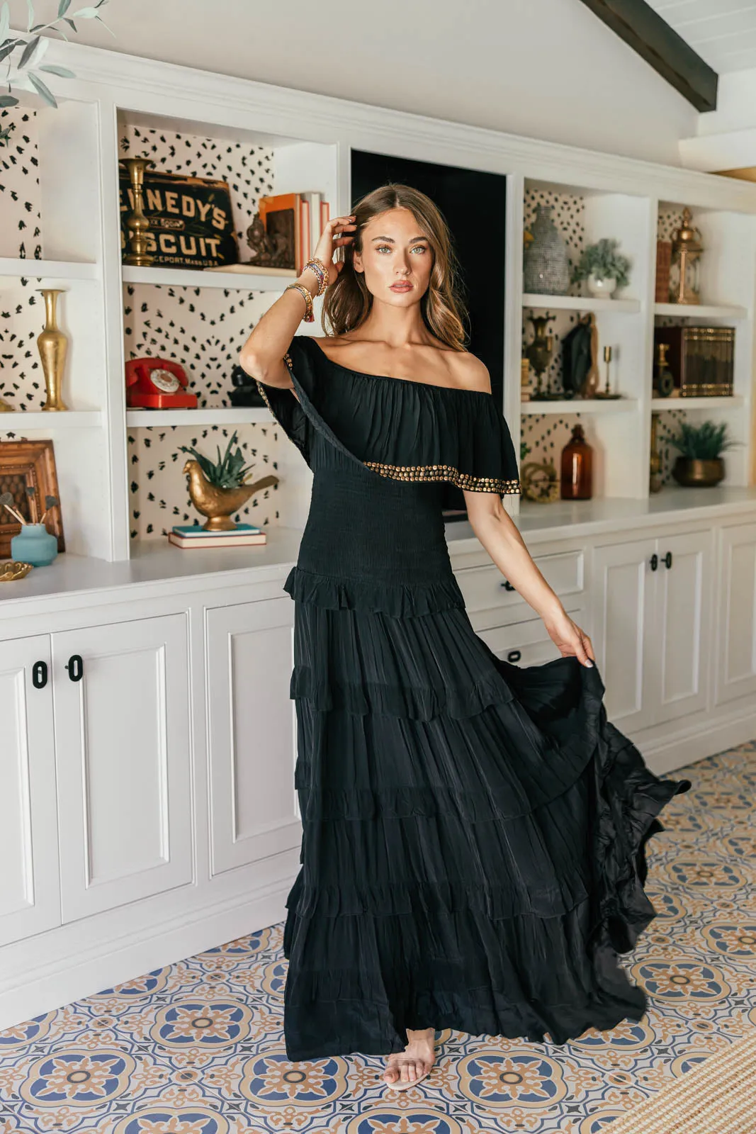 IN STOCK!! The "Tropez" Tiered Maxi Dress