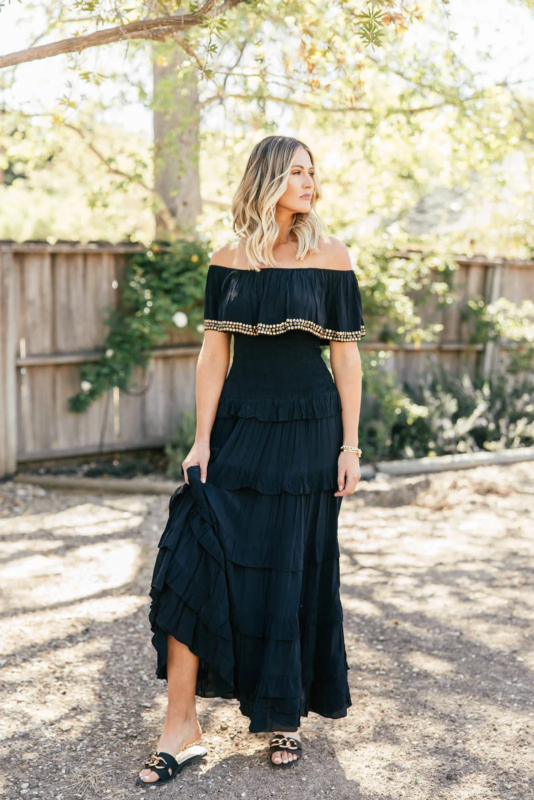 IN STOCK!! The "Tropez" Tiered Maxi Dress