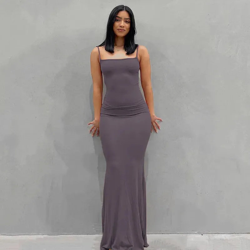 Inspired Sleeveless Backless Maxi Dress: Summer Sensation for Elegant Ladies