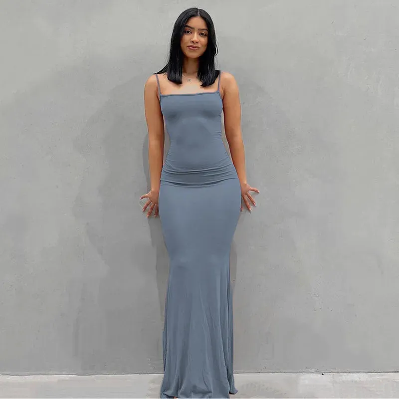 Inspired Sleeveless Backless Maxi Dress: Summer Sensation for Elegant Ladies