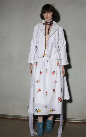 let it rain down on me white embroidery jacket