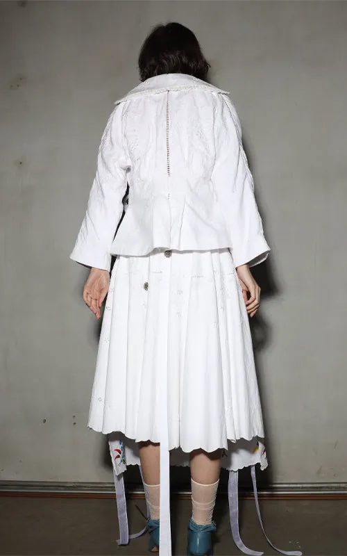 let it rain down on me white embroidery jacket