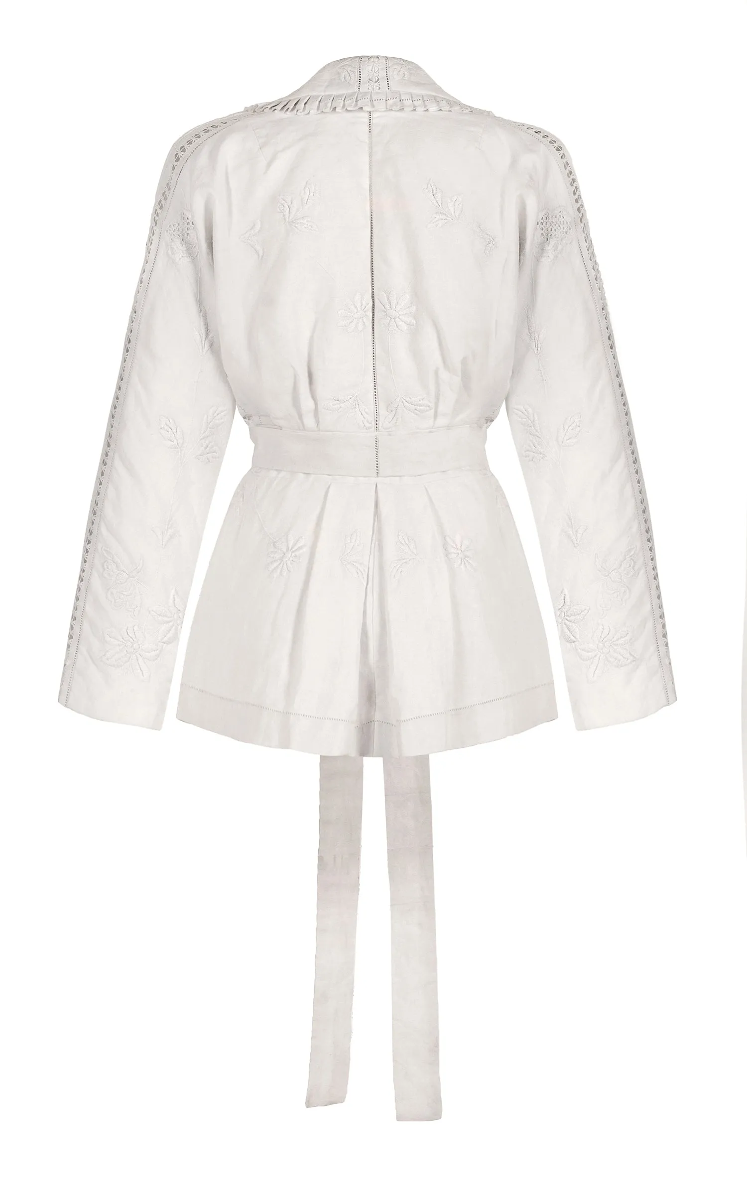 let it rain down on me white embroidery jacket
