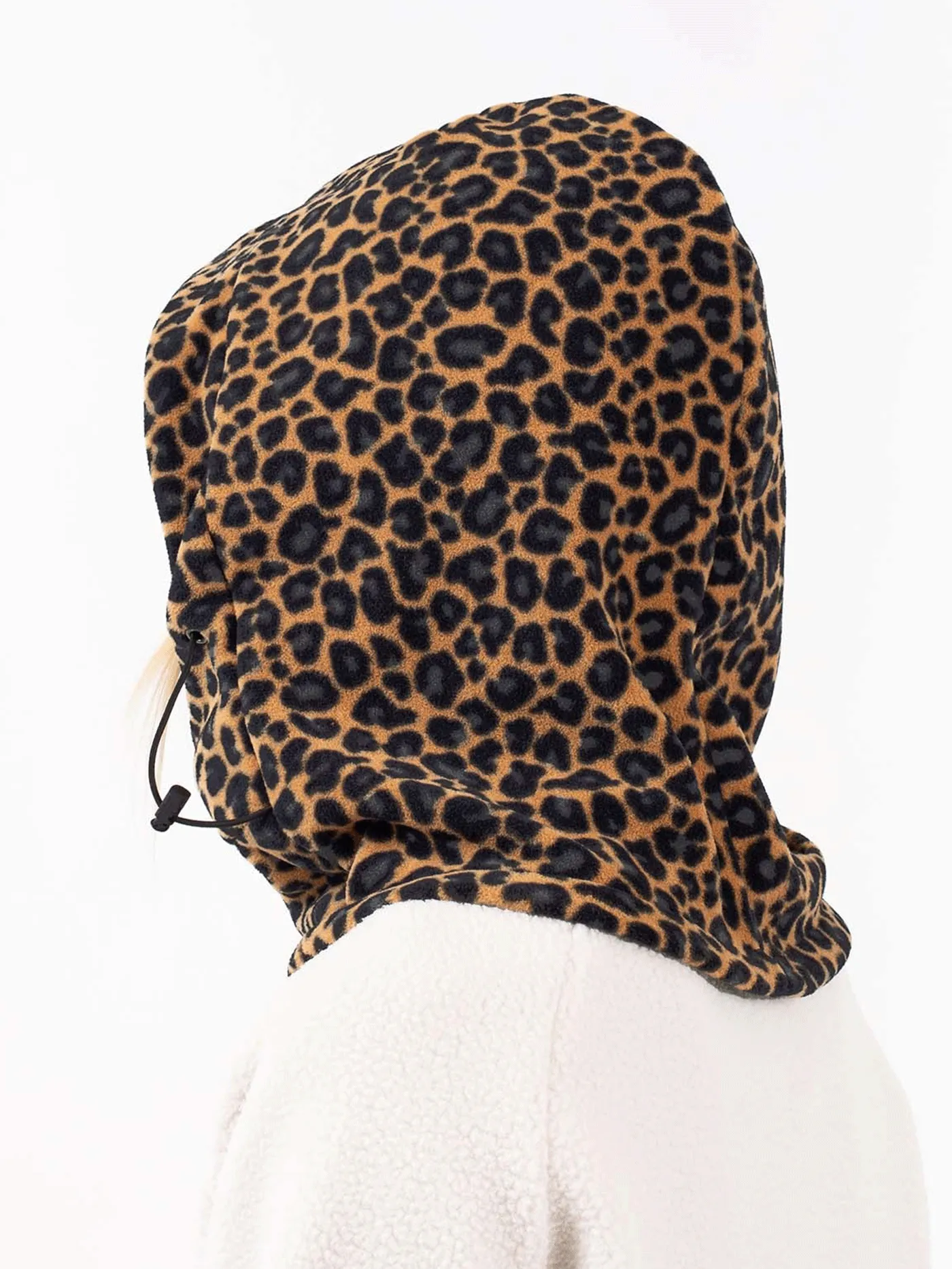 Mandy Fleece Leopard Hood