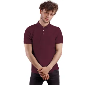 Maroon Plain Polo T-Shirt
