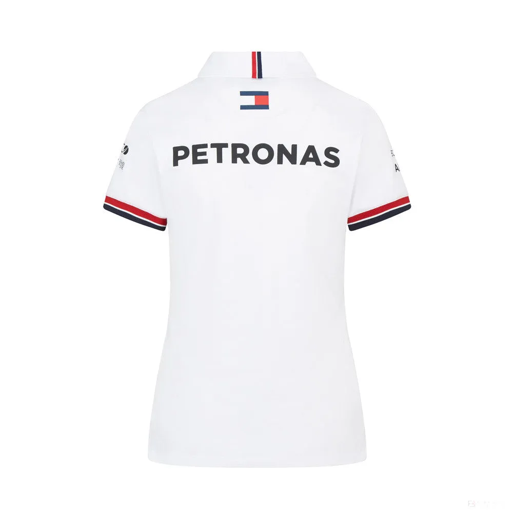 Mercedes Womens Polo, Team, White, 2022
