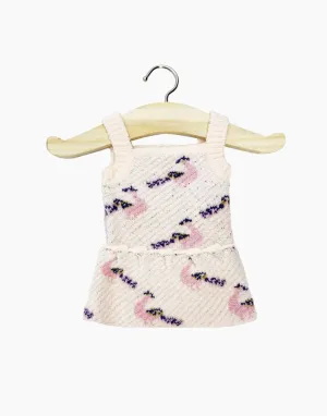 Minikane Pink Peacocks Knit Doll Romper