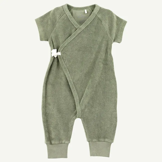 Moss Green Terry Long Leg Kimono