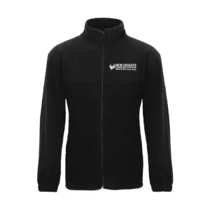New Heights Charter Black Fleece Jacket - Embroidered- Adult