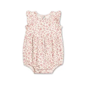 Organic Baby Sommer Back Romper - Alma Floral