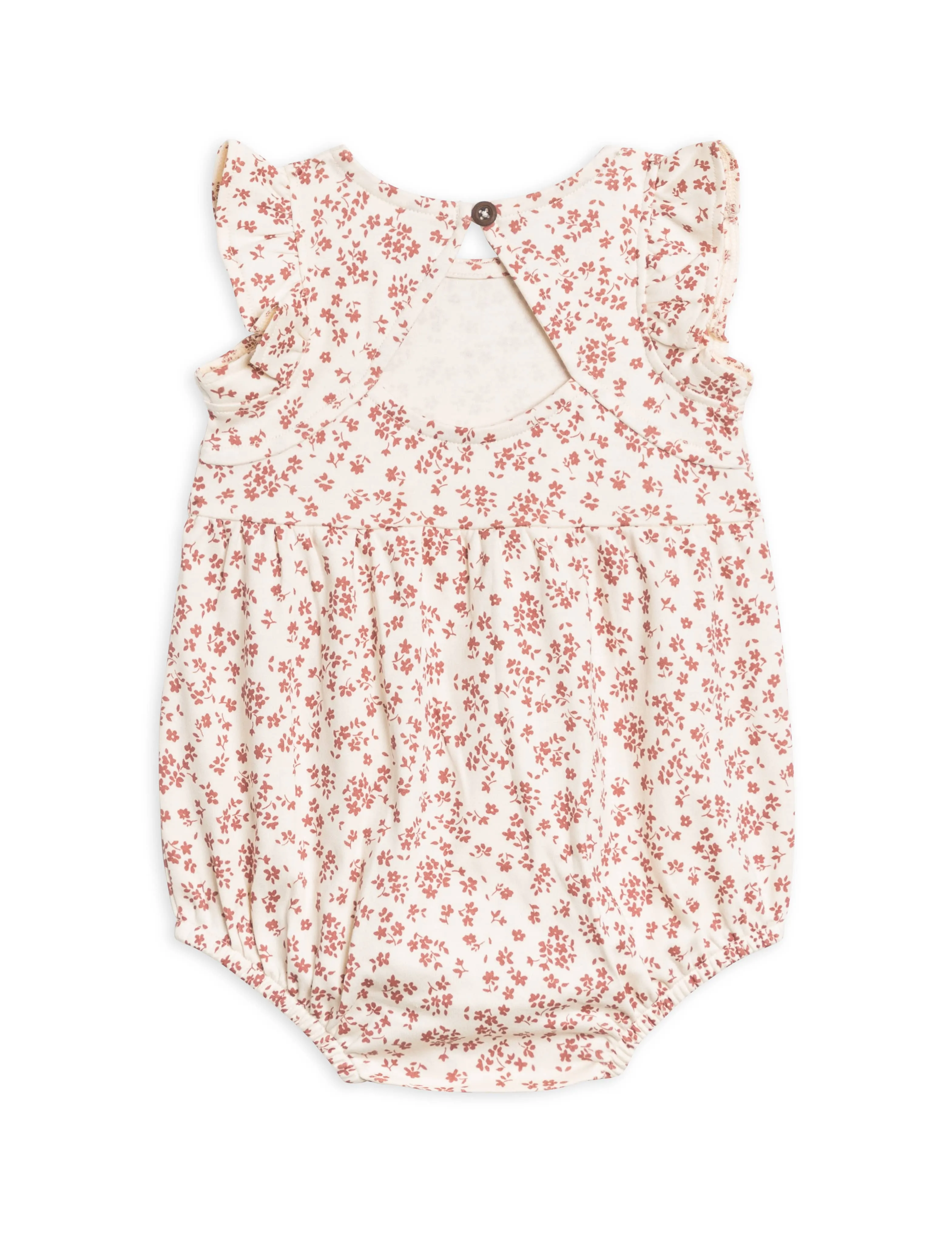 Organic Baby Sommer Back Romper - Alma Floral