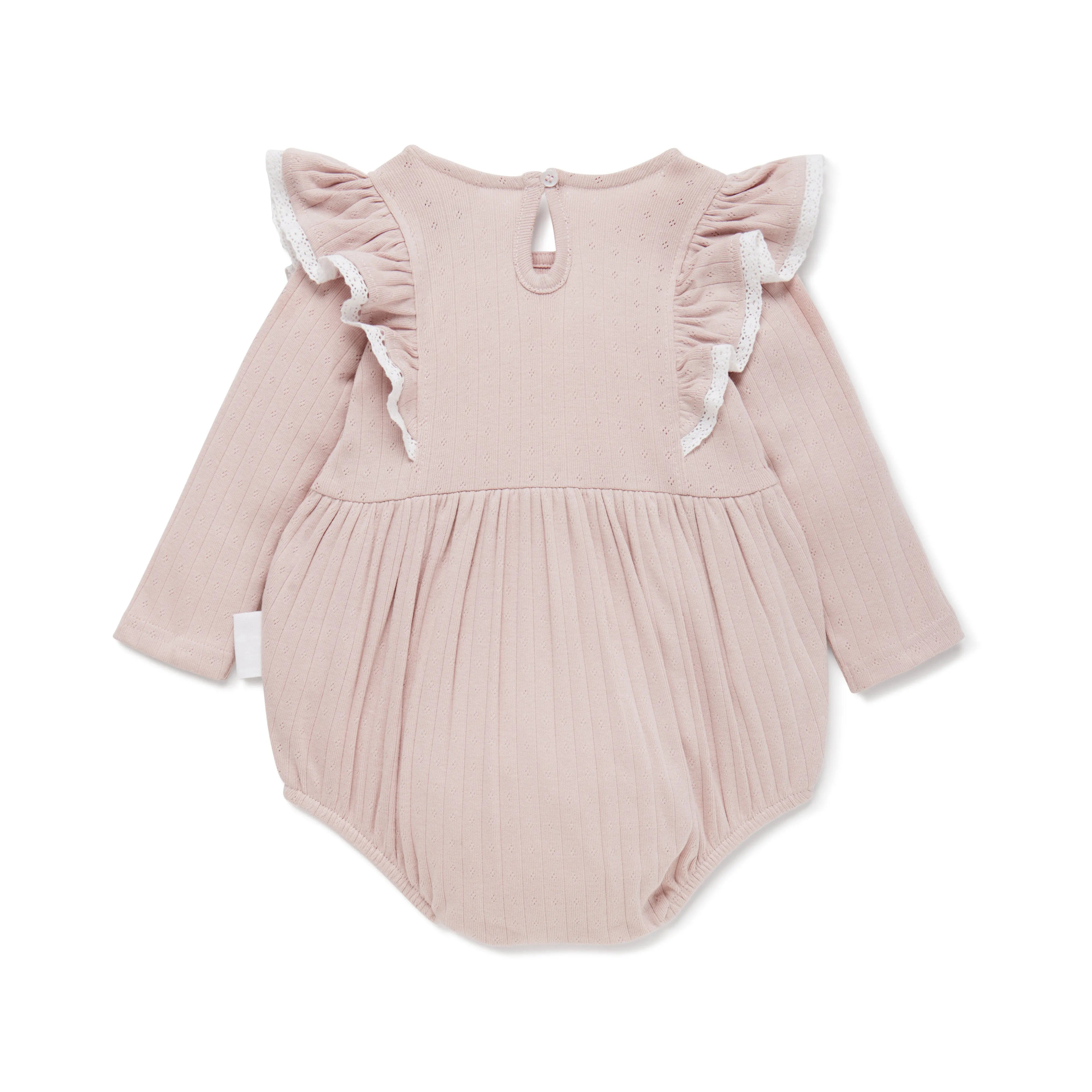 Organic Cotton Bubble Romper | Pale Mauve