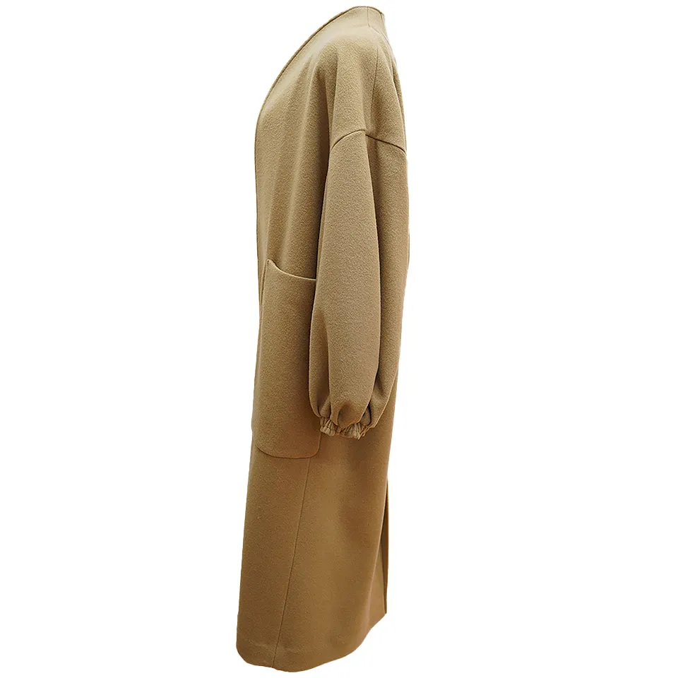 Oversized sustainable wool coat
