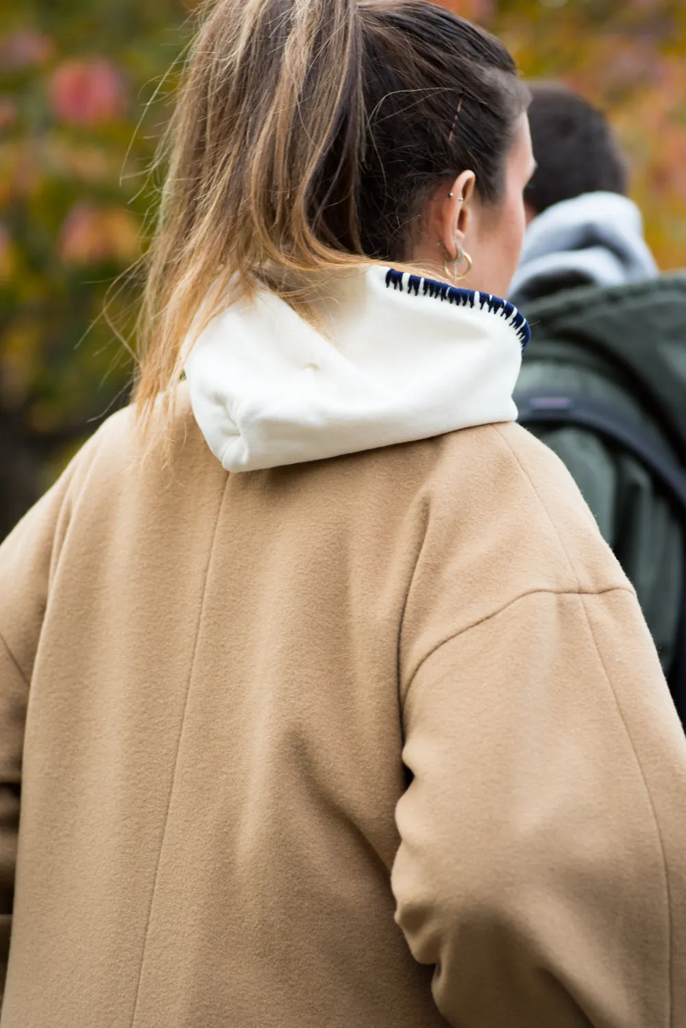 Oversized sustainable wool coat