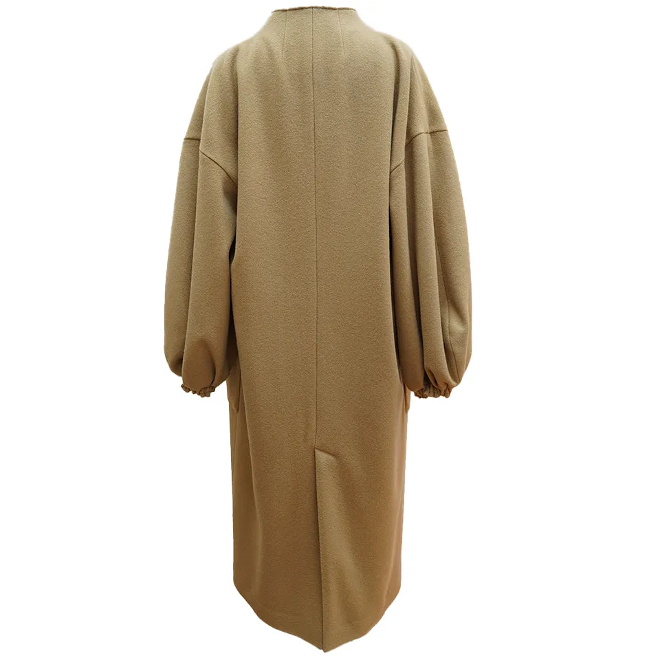Oversized sustainable wool coat