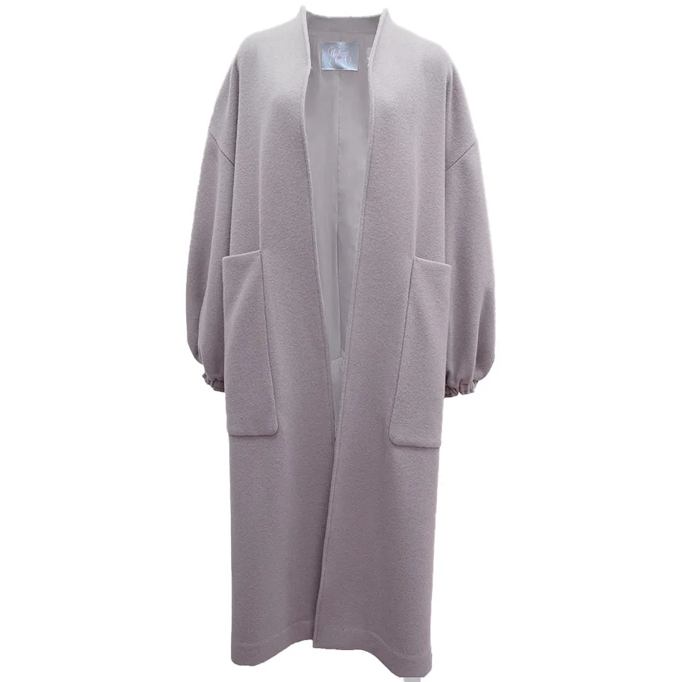 Oversized sustainable wool coat