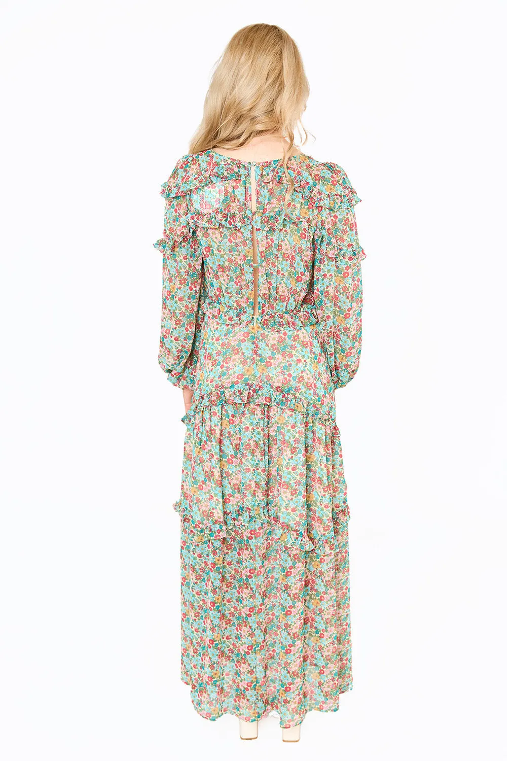 PIA LONG SLEEVE MAXI DRESS - LUSH