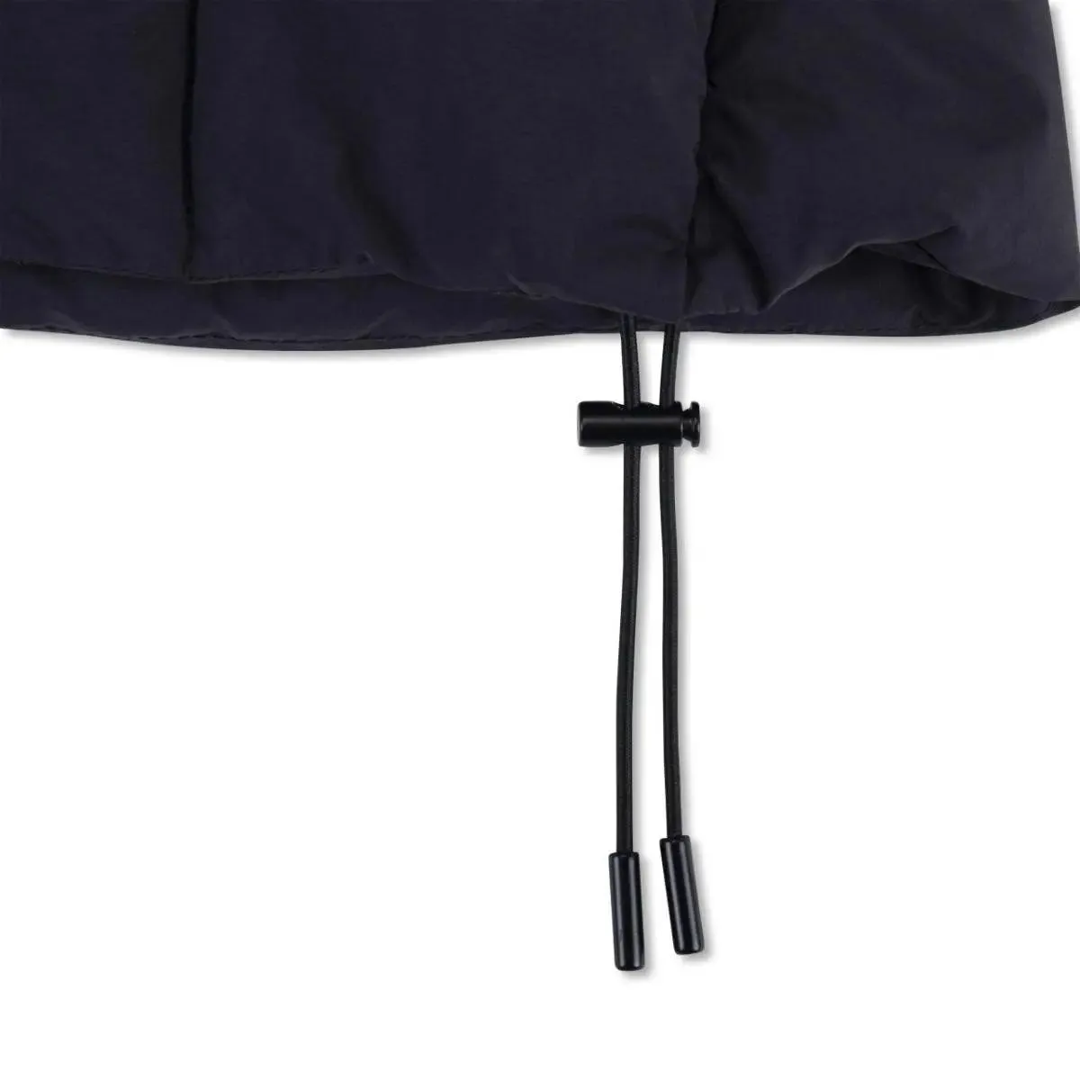 "BAD" Sleeveless Puffer Kids Vest - Black