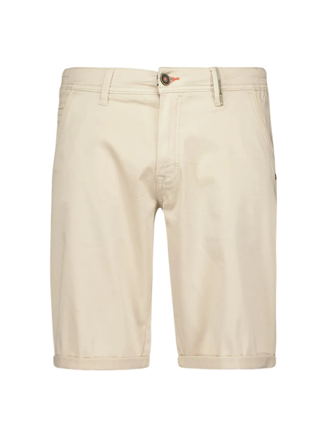 Short Chino Garment Dyed Twill Stretch | Cream