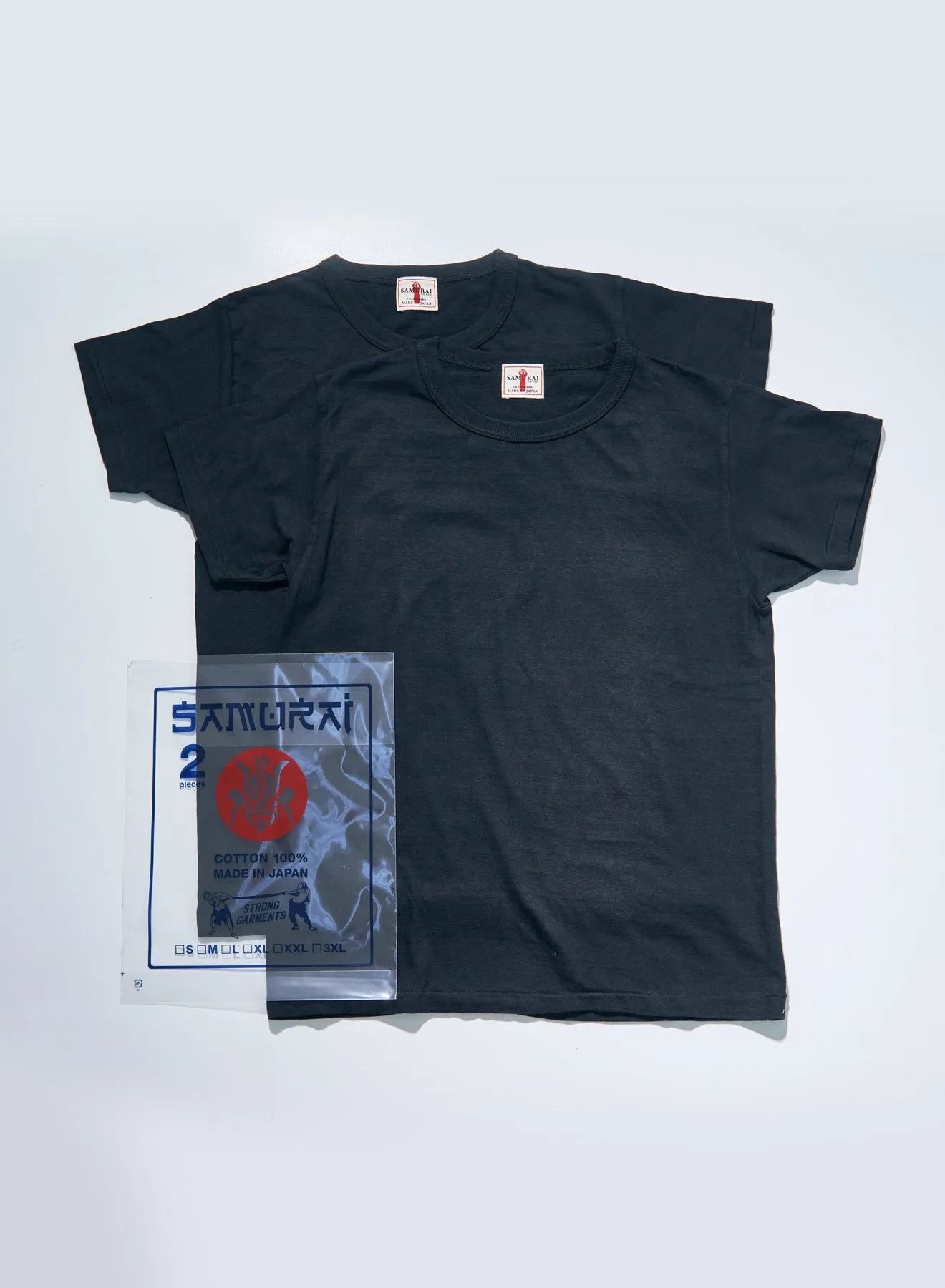 SJ2PST-CREW 無地クルーネック2パックTシャツ